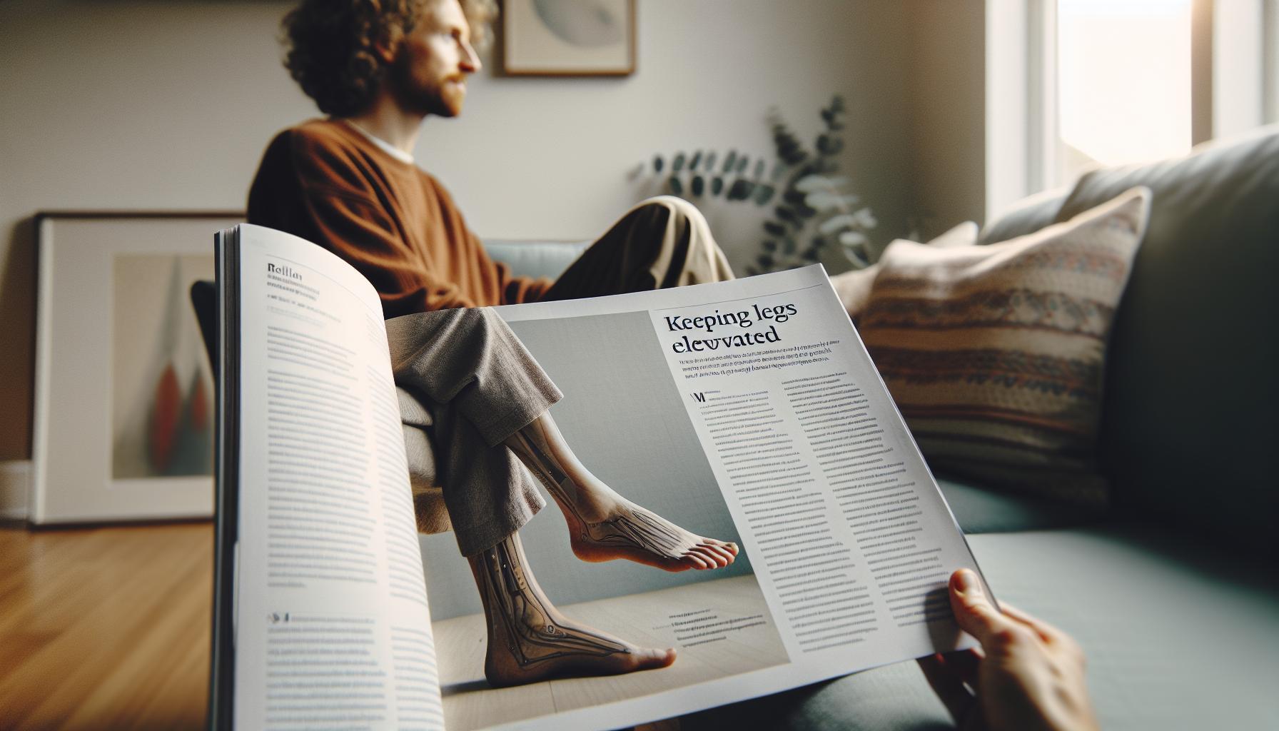 Es conveniente tener las piernas en alto con una trombosis