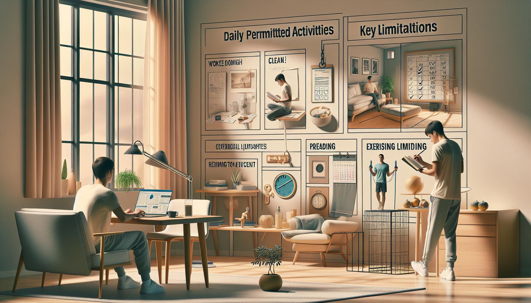 Actividades diarias permitidas y limitaciones clave