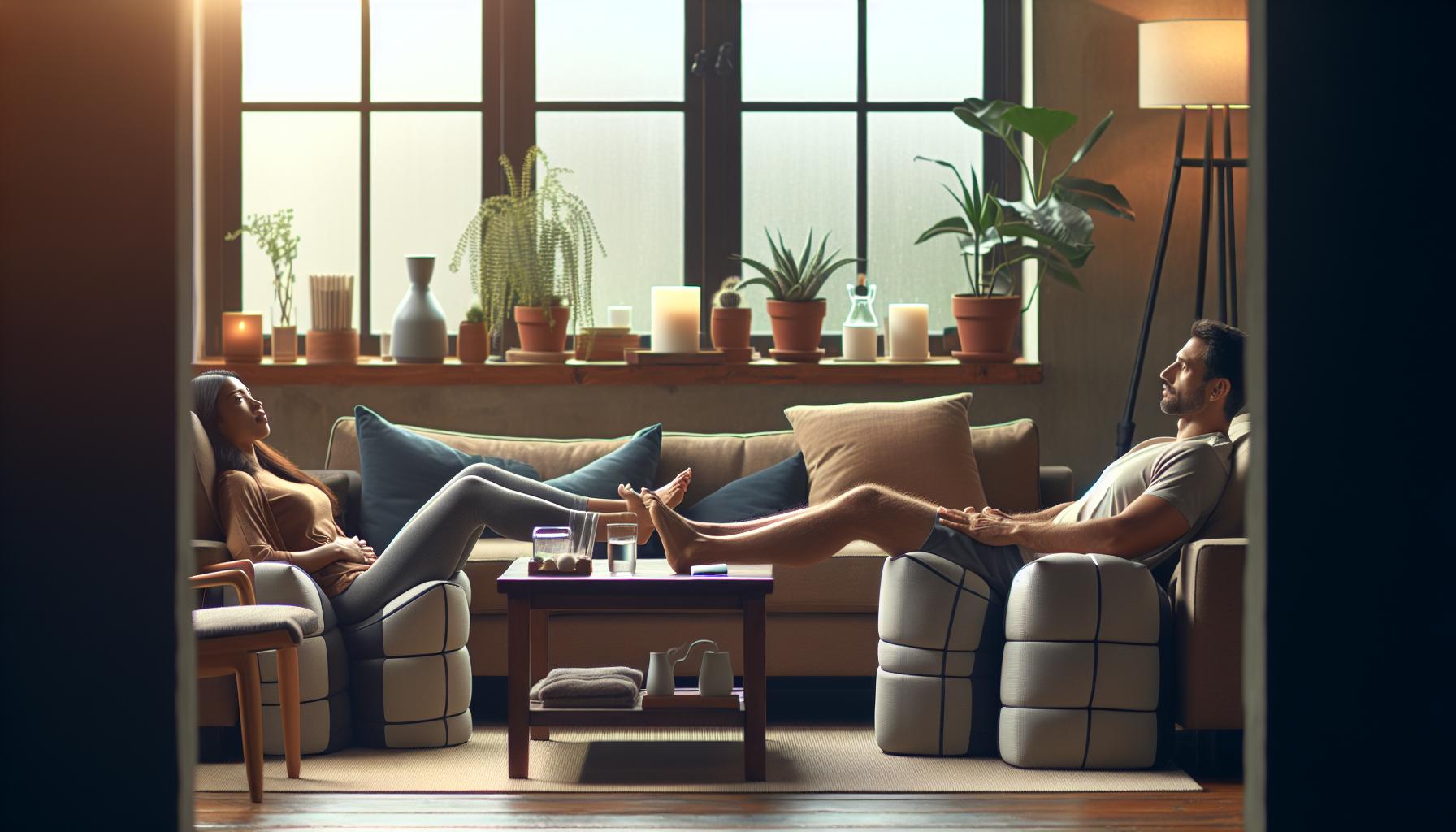 Beneficios fisiológicos de tener las piernas en alto