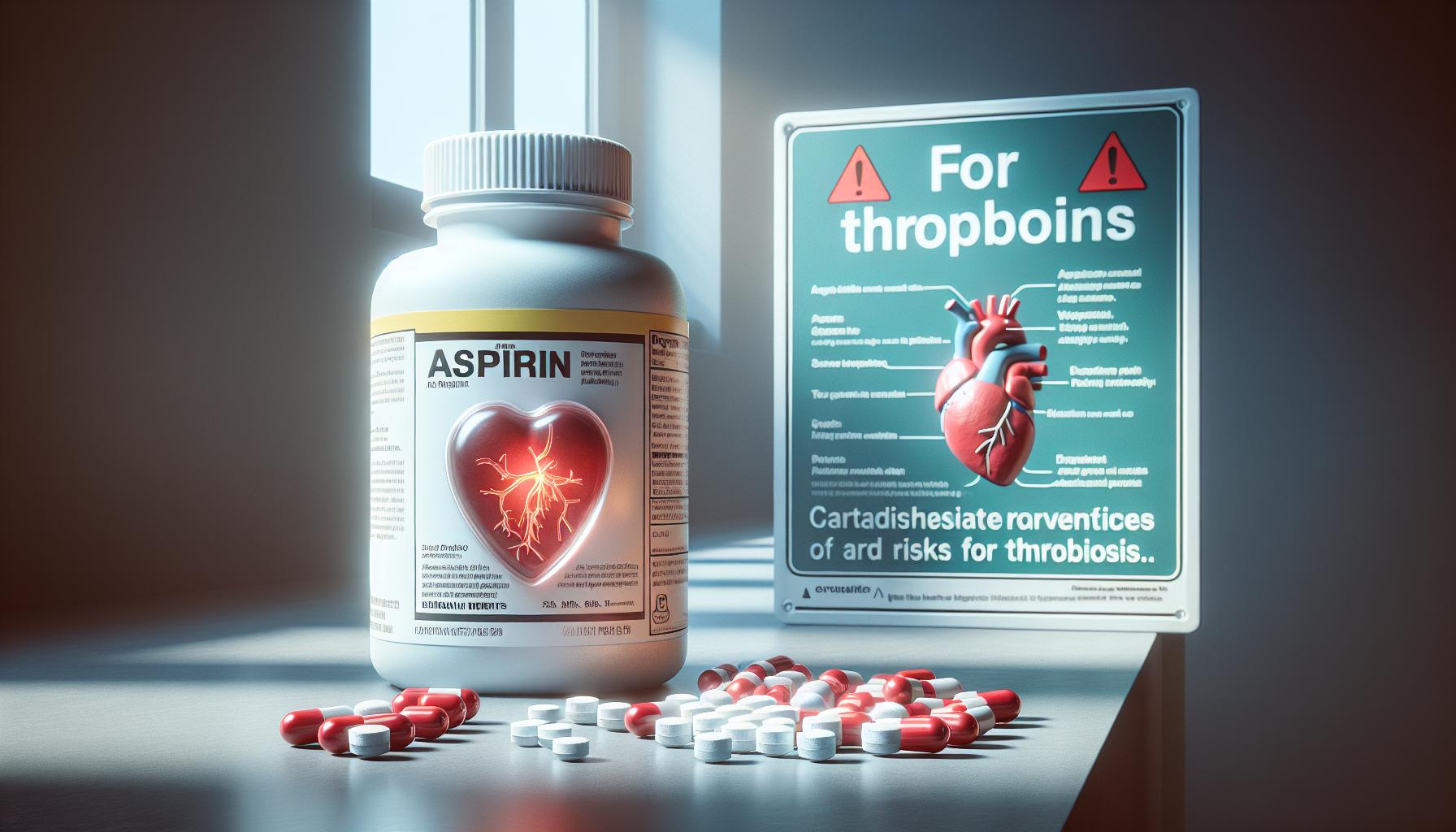 Beneficios y riesgos del uso de aspirina para trombosis