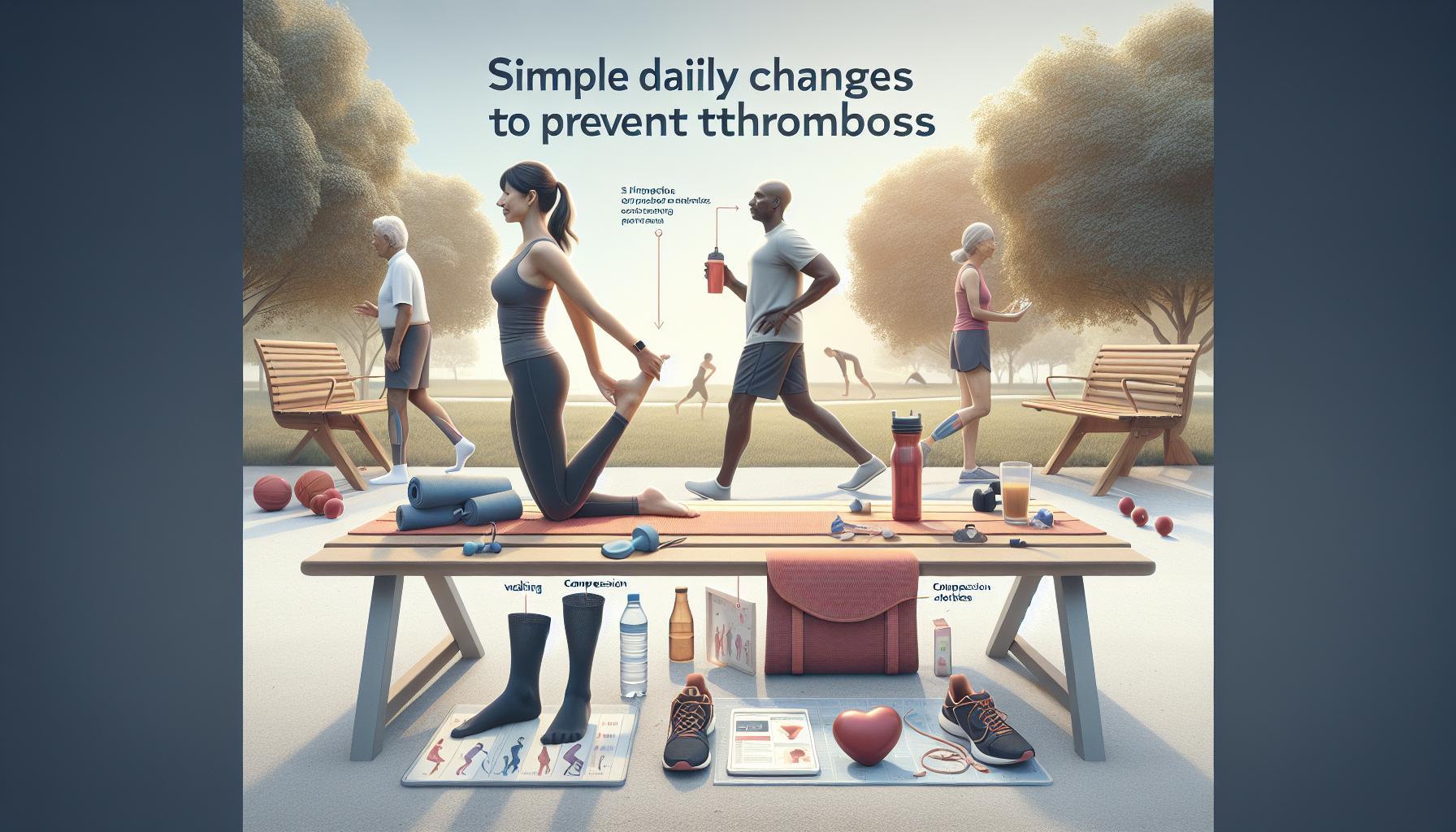Cambios simples en tu día a día para evitar la trombosis