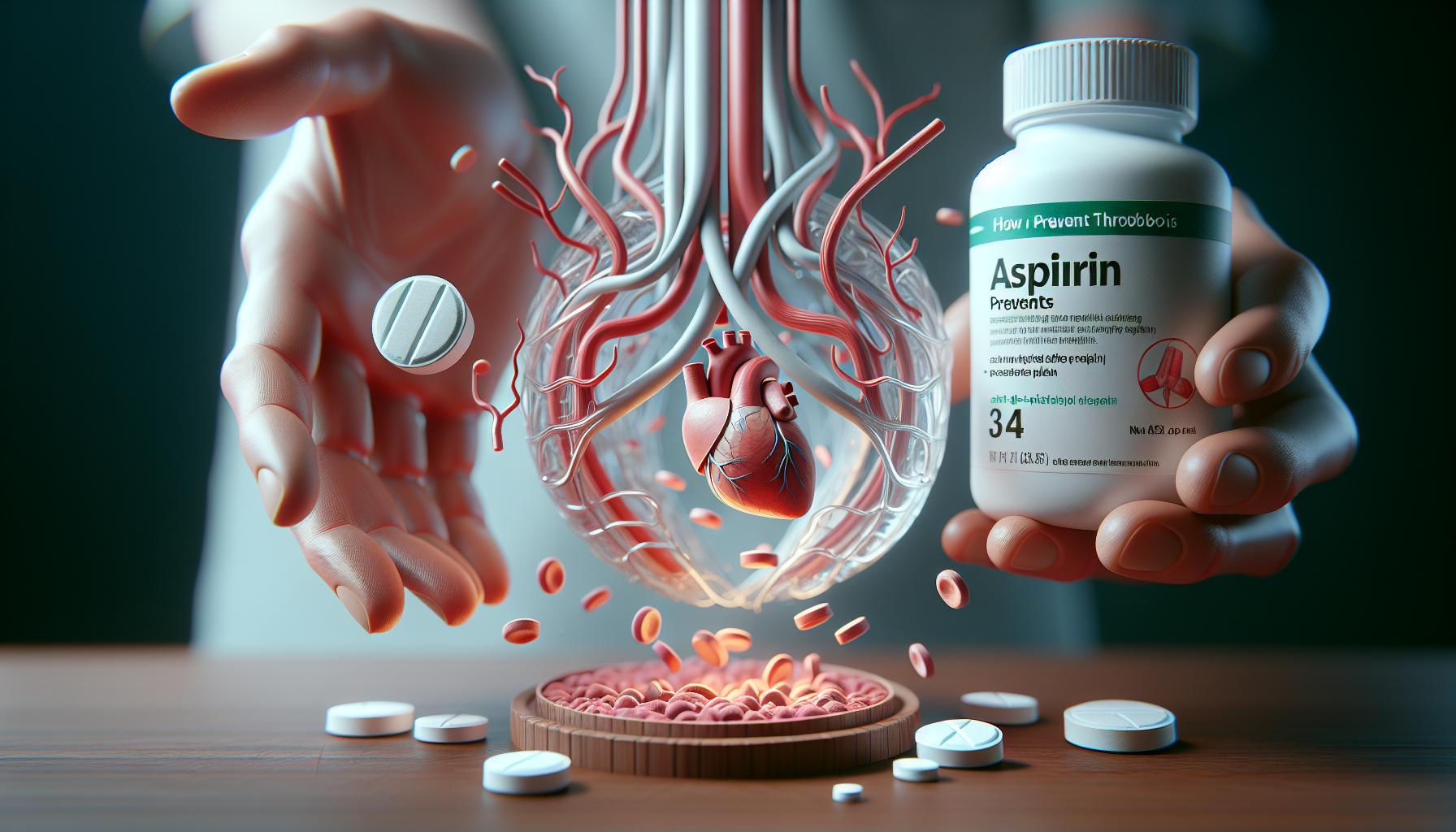 ¿Cómo funciona la aspirina en la prevención de trombosis?