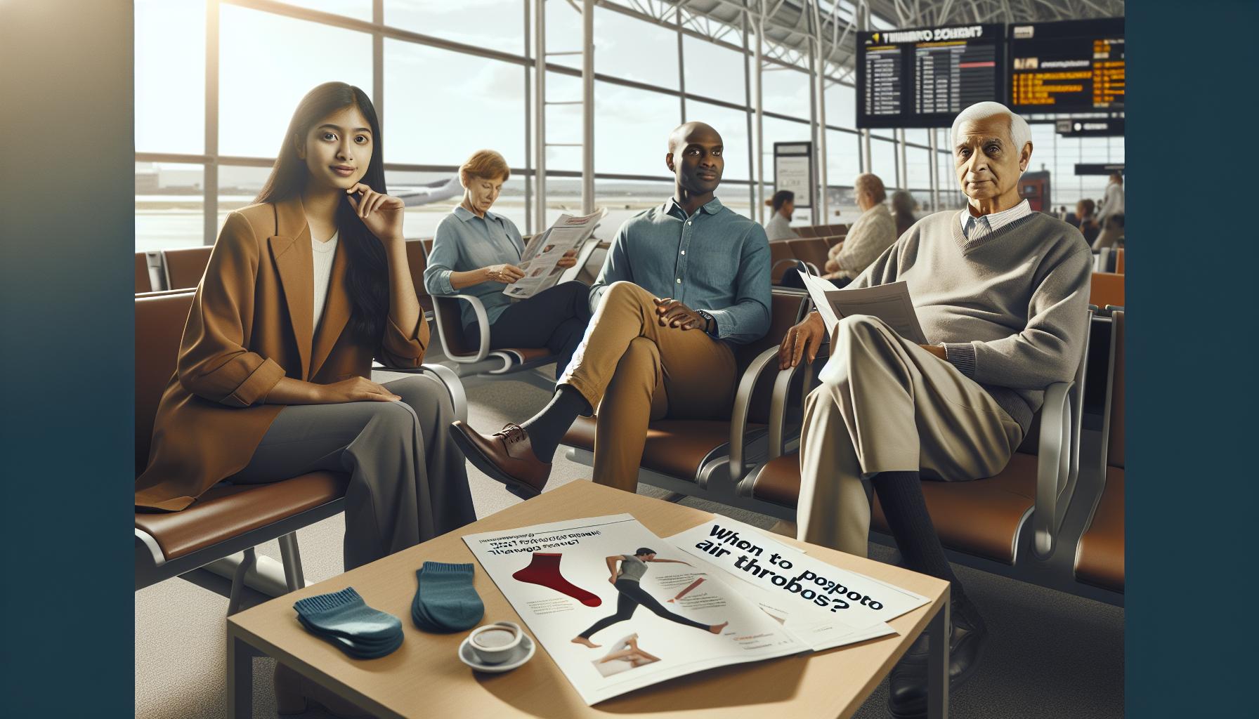 Cuándo es mejor posponer un viaje aéreo por trombosis