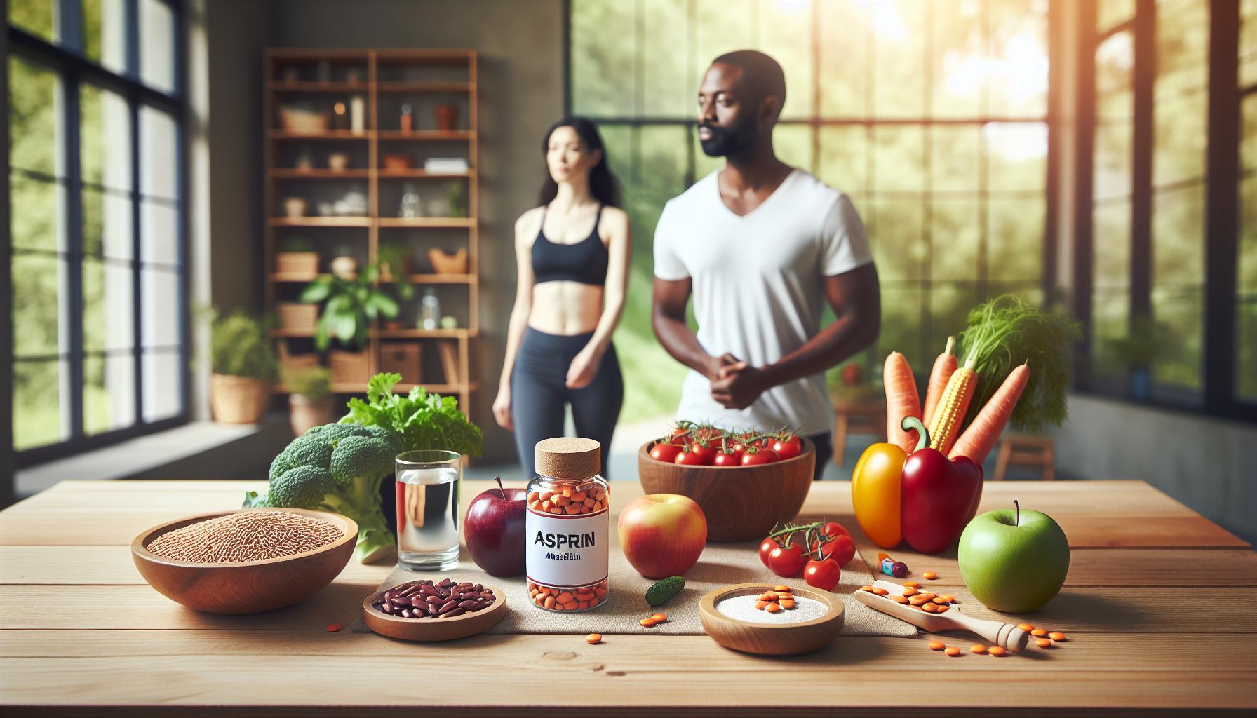 Impacto de la dieta y estilo de vida en la prevención de trombosis junto con aspirina